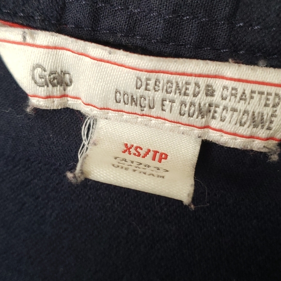 GAP Striped navy blue button-down blouse - Picture 4 of 5